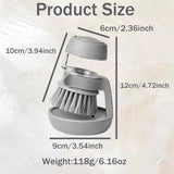 Dish Brush with Soap Dispenser Dishwashing Kitchen Scrub Brushes Dish Scrubber with Holder Drip Tray Kitchen Cleaning Brushes